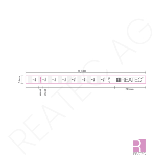 Temperature Indicator 350–420°F – reaStripe 8 standard / 03A.SSX.08 paper-based, irreversible & self-adhesive