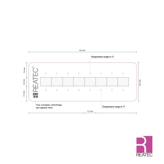 Temperaturindikator 210–204260C – reaLabel 8 standard / 00E.LSP.08 | Papieretikett mit Schutzfolie, irreversibel & robust