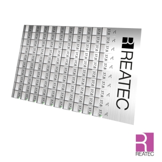 reaMini professional MPX.01 – kompakter Temperaturindikator 5×7 mm | Irreversibel | Aluminium | Reatec
