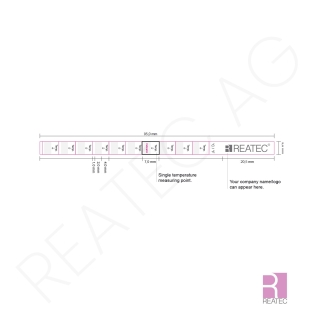 reaMini professional MPX.01 – kompakter Temperaturindikator 5×7 mm | Irreversibel | Aluminium | Reatec