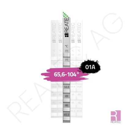 Temperaturindikator 65,6–104 °C – reaStripe 8 Aluminium Indikator für Industrie, Labor & sensible Prozesse