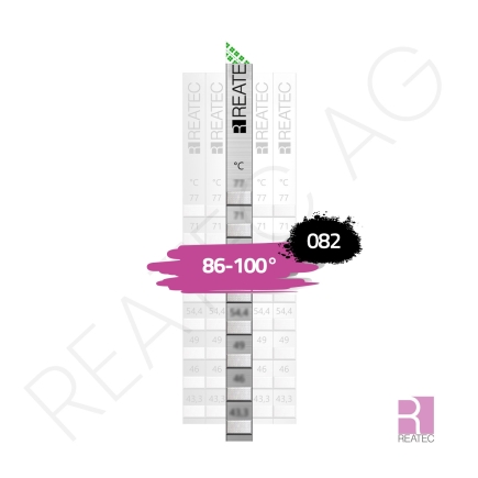 Temperaturindikator 86–100 °C – reaStripe 8 / 082.SPX.08 für sensible Anwendungen ohne Strom