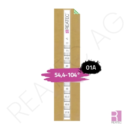 Temperaturindikator 54,4–104 °C – reaStripe 10 protected / SXP 10 mit Schutzfolie für Industrie & Serienüberwachung