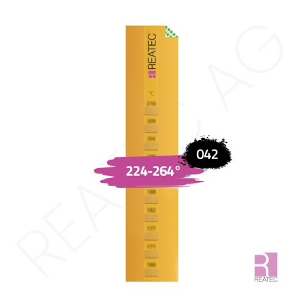 Temperaturindikator 224–264 °C – reaStripe 10 protected / SXP 10 für höchste Temperaturen in Industrie & Technik