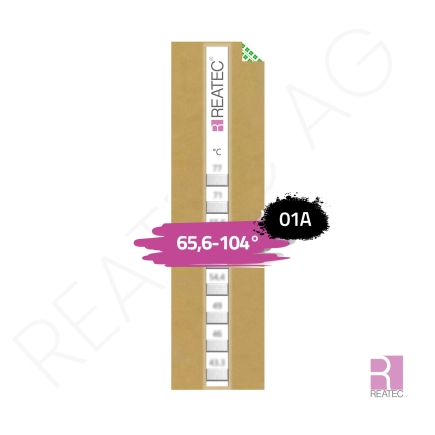 Temperaturindikator 65,6–104 °C – reaStripe 8 protected / SXP 08 mit Schutzfolie für Industrie & Serienüberwachung