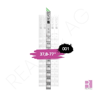 Temperaturindikator 37,8–77 °C – reaStripe 10 Aluminium Indikator für Industrie, Labor & sensible Prozesse