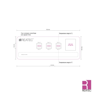 reaWash standard – Temperature indicator 60/71/82°C | 3 points, dishwasher safe, irreversible