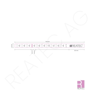 Temperaturindikator 37,8–77 °C – reaStripe 10 Aluminium Indikator für Industrie, Labor & sensible Prozesse