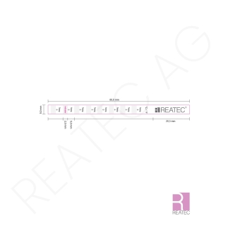 Temperature indicator 350-420 °F - reaStripe 8 / 03A.SPX.08 for industry, laboratory & production without electricity