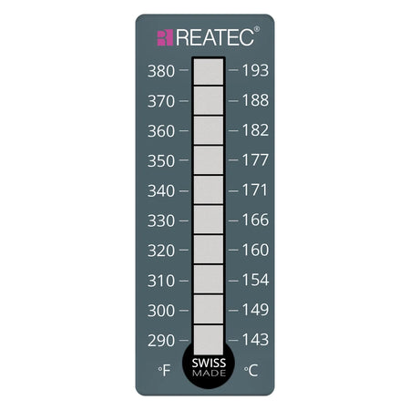 reaLabel 10 standard chemical-resistant irreversible temperature label 143 - 193 °C
