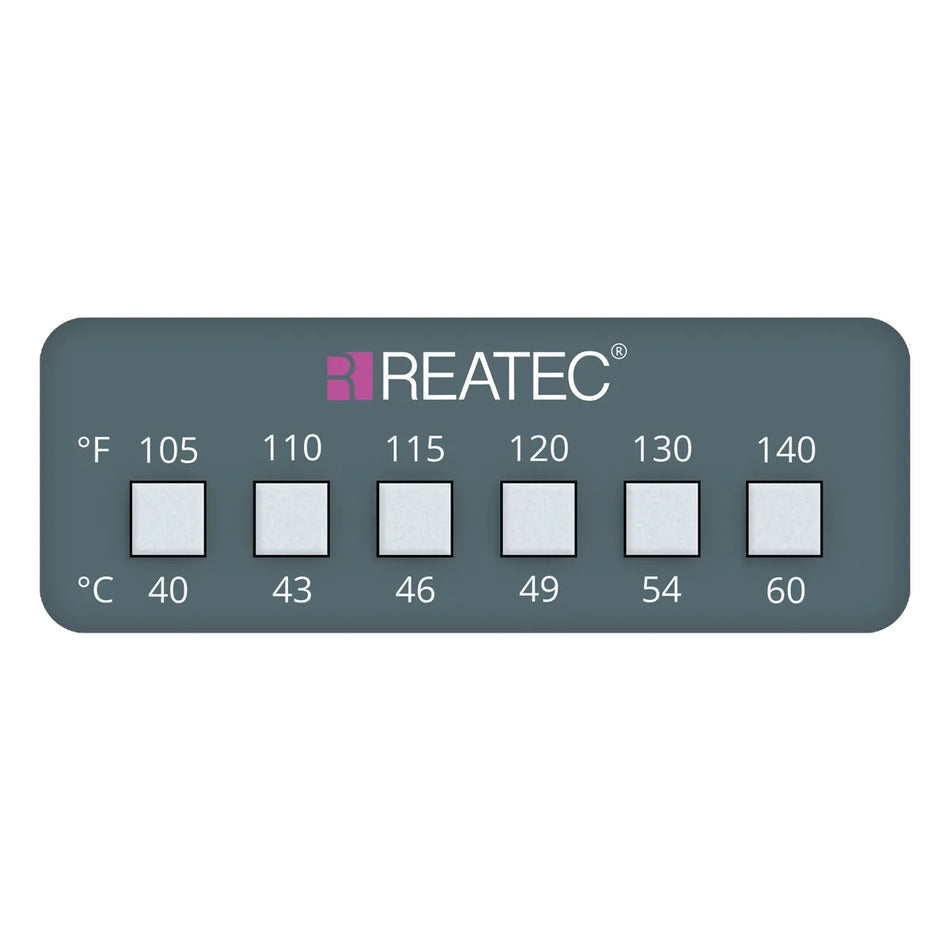 reaLabel 6 standard chemical-resistant irreversible temperature label 40 - 60 °C