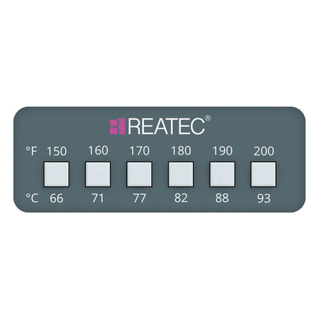 reaLabel 6 standard chemical-resistant irreversible temperature label 66 - 93 °C