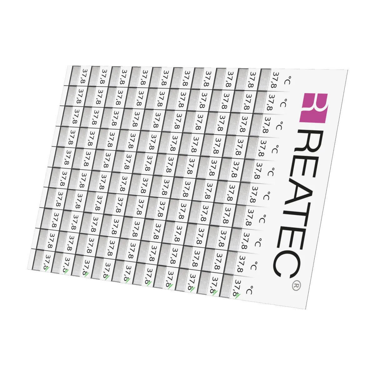 reaMini standard compact irreversible temperature indicator booklet with 100 individual indicators