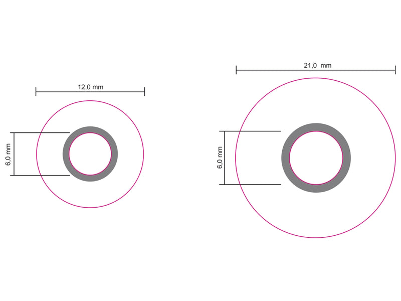 reaPoint standard compact irreversible temperature indicator technical drawing
