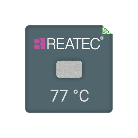 reaPoint professional – chemical-resistant irreversible temperature indicator 77 °C