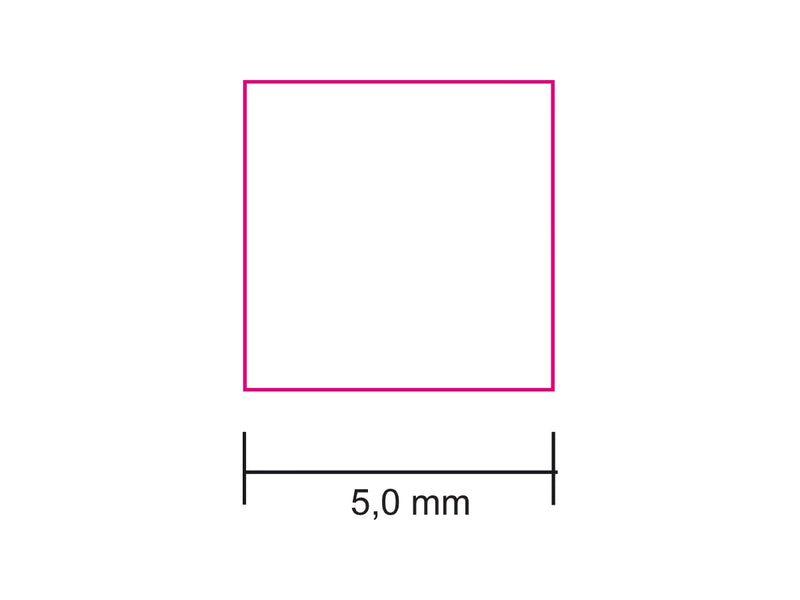 reaSquare standard micro irreversible temperature indicator technical drawing