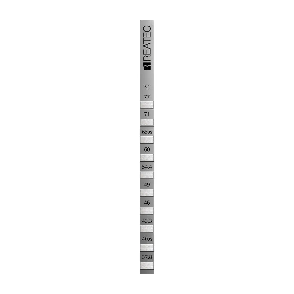 reaStripe 10 professional high accuracy irreversible temperature strips 38 - 77 °C