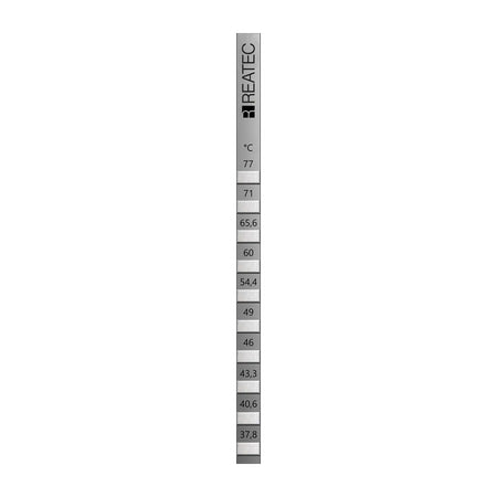 reaStripe 10 professional high accuracy irreversible temperature strips 38 - 77 °C