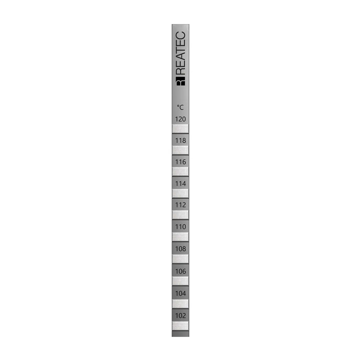 reaStripe 10 professional high accuracy irreversible temperature strips 102 - 120 °C