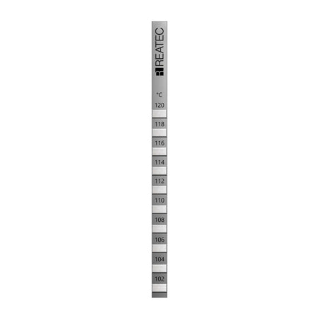 reaStripe 10 professional high accuracy irreversible temperature strips 102 - 120 °C