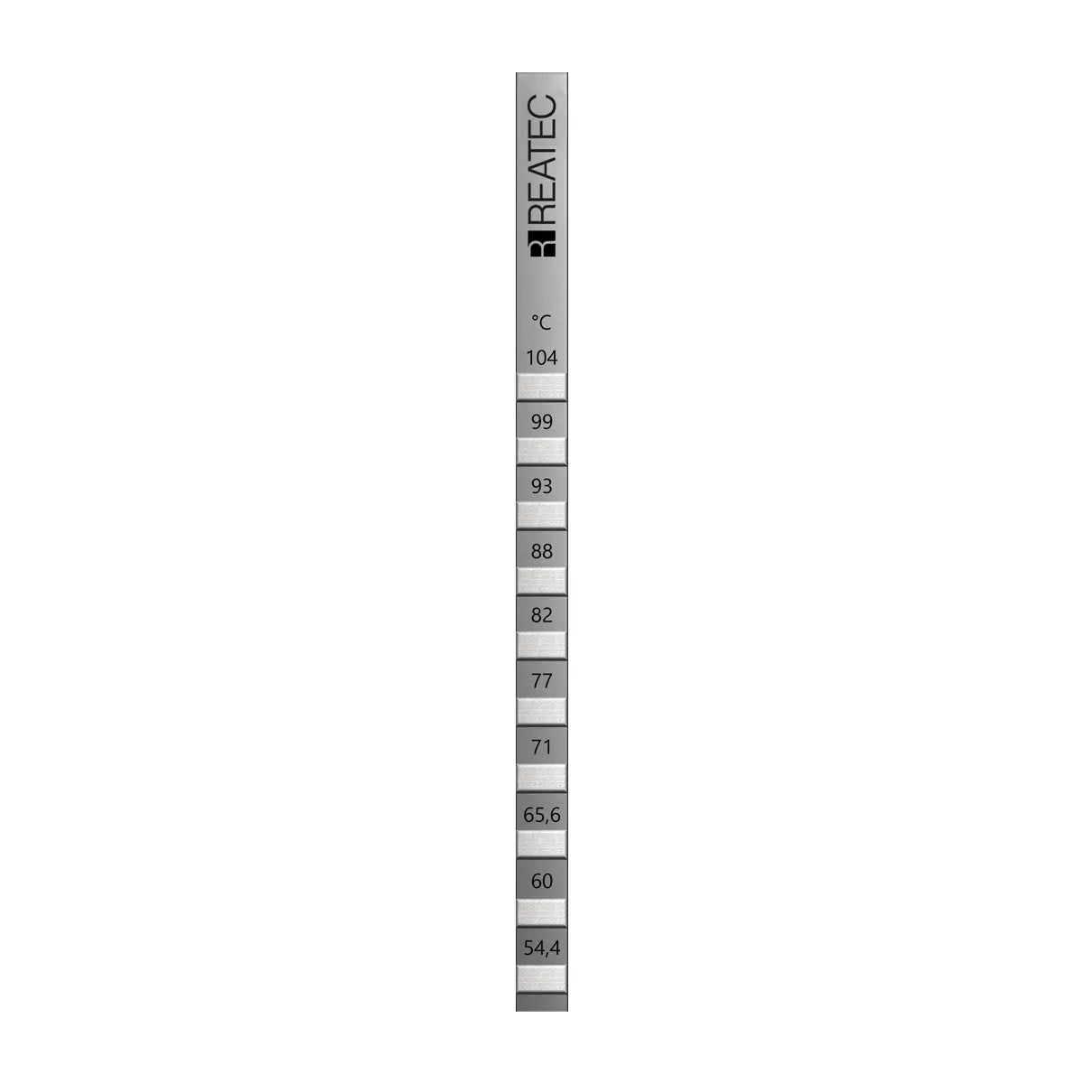 reaStripe 10 professional high accuracy irreversible temperature strips 54 - 104 °C