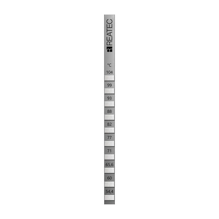 reaStripe 10 professional high accuracy irreversible temperature strips 54 - 104 °C