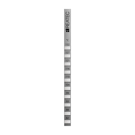 reaStripe 10 professional high accuracy irreversible temperature strips 82 - 132 °C