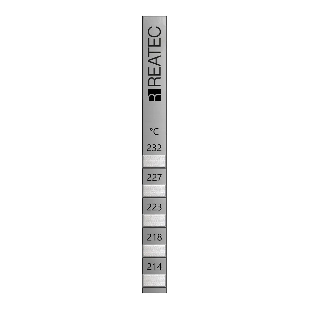reaStripe 10 professional high accuracy irreversible temperature strips 214 - 232 °C