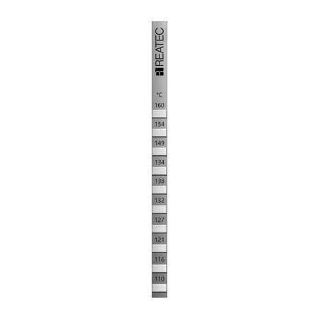reaStripe 10 professional high accuracy irreversible temperature strips 110 - 160 °C