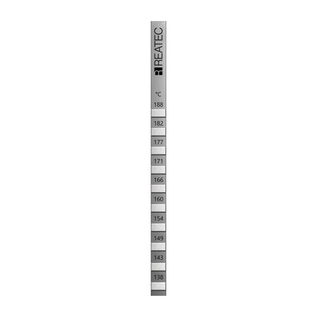 reaStripe 10 professional high accuracy irreversible temperature strips 138 - 188 °C