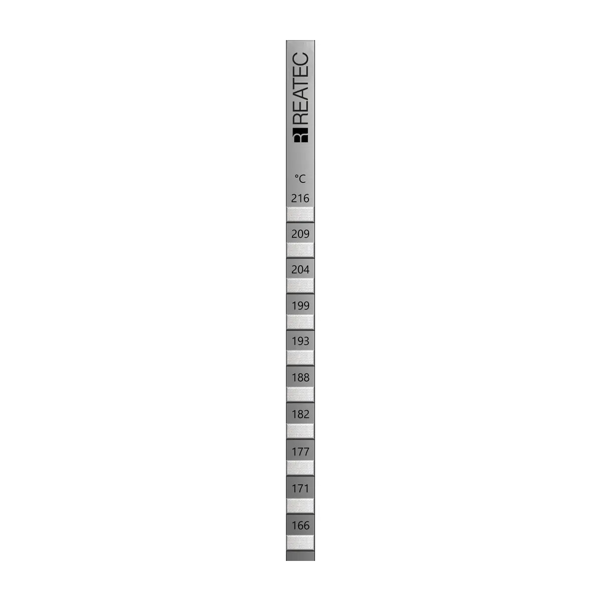reaStripe 10 professional high accuracy irreversible temperature strips 166 - 216 °C
