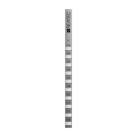 reaStripe 10 professional high accuracy irreversible temperature strips 166 - 216 °C