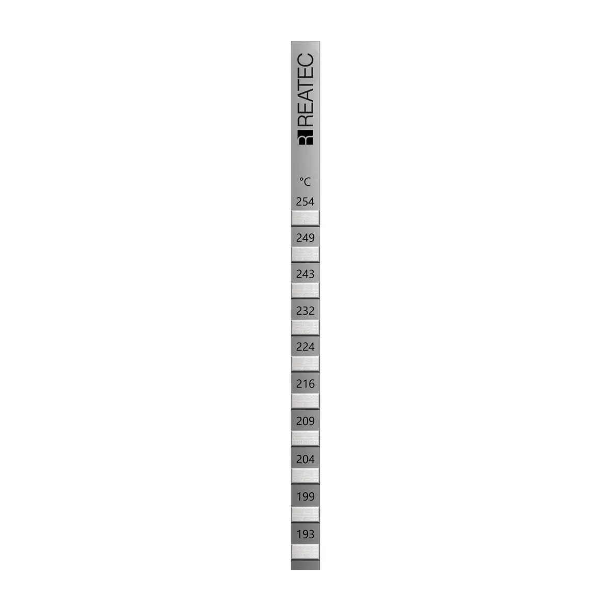 reaStripe 10 professional high accuracy irreversible temperature strips 193 - 254 °C