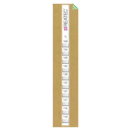 reaStripe 10 protected chemical-resistant irreversible temperature strip 110 - 160 °C