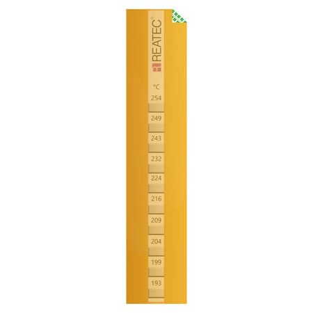 reaStripe 10 protected chemical-resistant irreversible temperature strip 193 - 254 °C