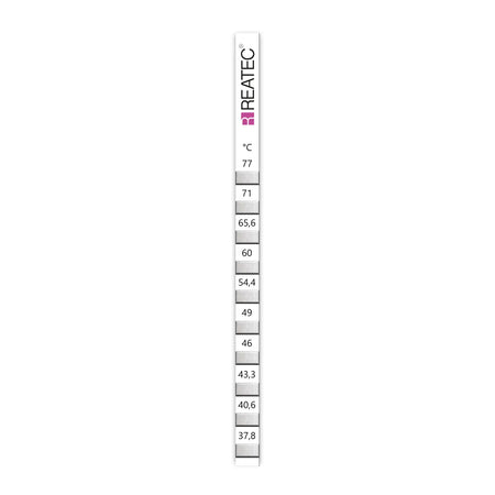 reaStripe 10 standard irreversible temperature strips 38 - 77 °C