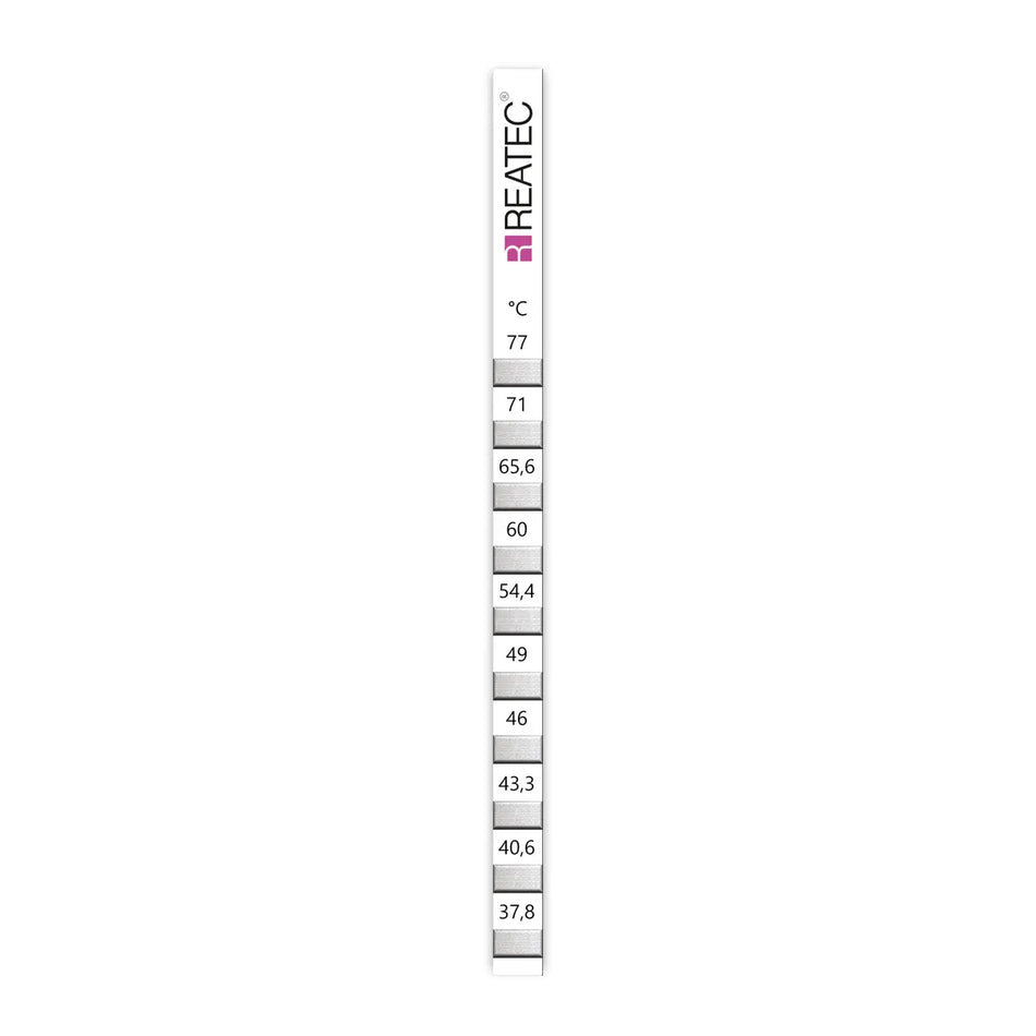 reaStripe 10 standard irreversible temperature strips 38 - 77 °C
