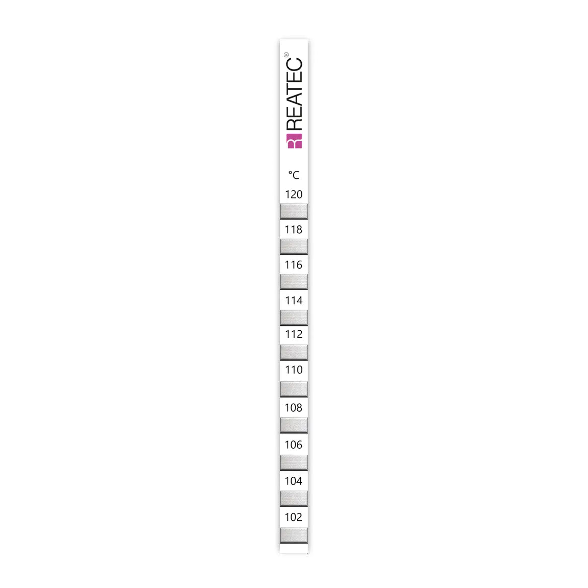 reaStripe 10 standard irreversible temperature strips 102 - 120°C