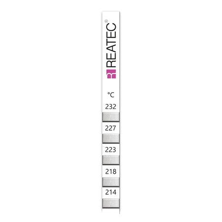 reaStripe 10 standard irreversible temperature strips 214 - 232 °C