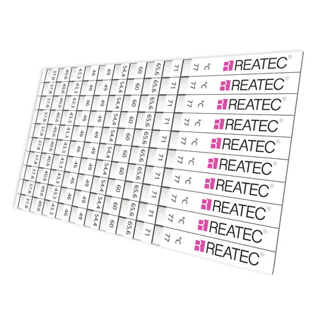 reaStripe 10 standard irreversible temperature strips booklet with 10 strips