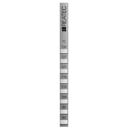 reaStripe 8 professional high accuracy irreversible temperature strips 93 - 132 °C