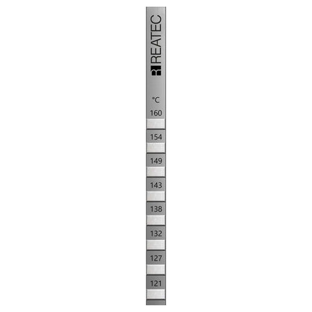 reaStripe 8 professional high accuracy irreversible temperature strips 121 - 160 °C