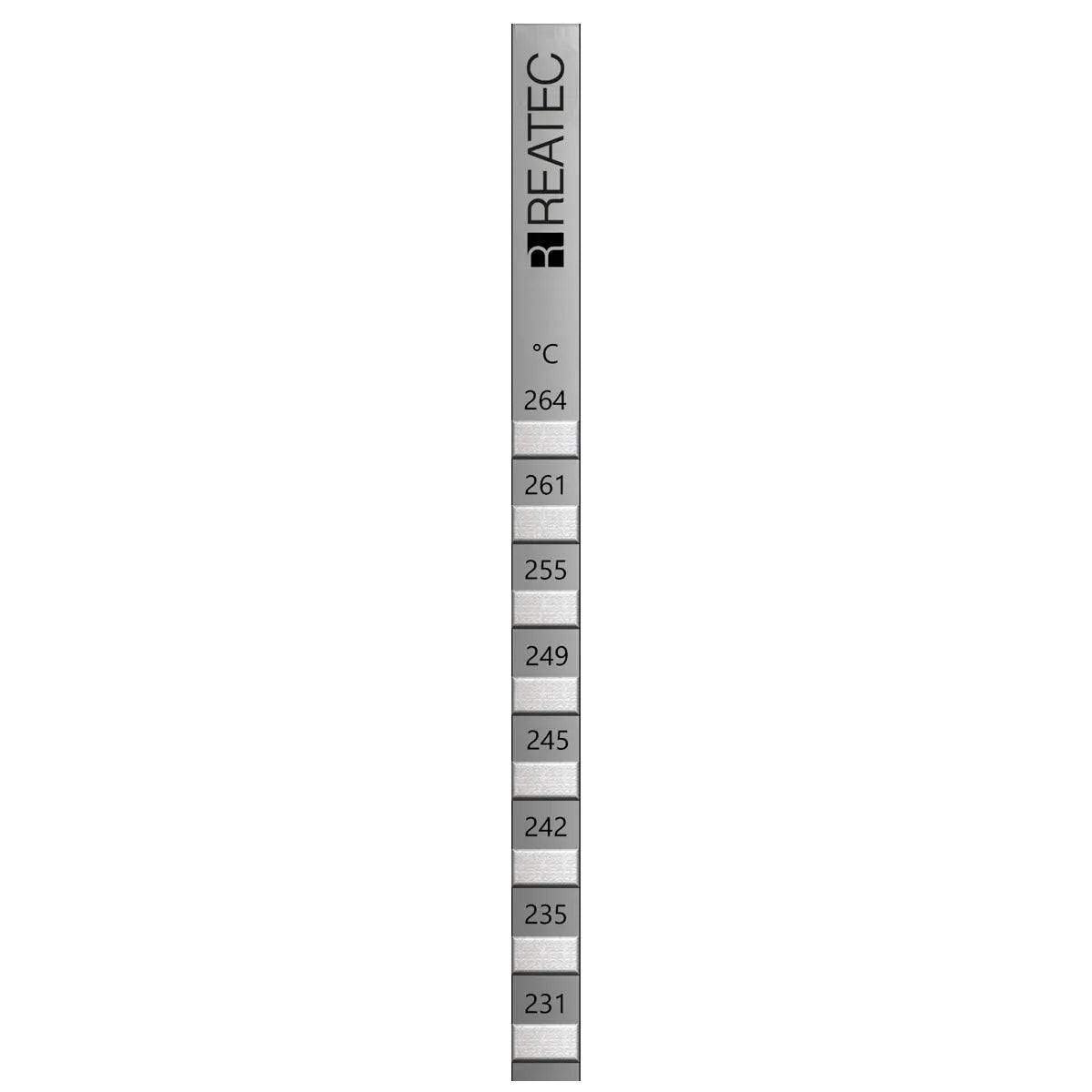 reaStripe 8 professional high accuracy irreversible temperature strips 231 - 264 °C