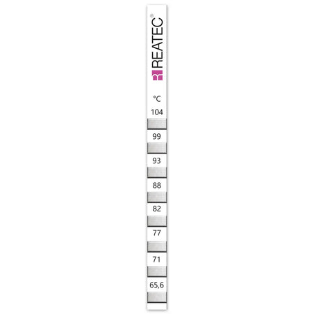 reaStripe 8 standard irreversible temperature strips 66 - 104 °C