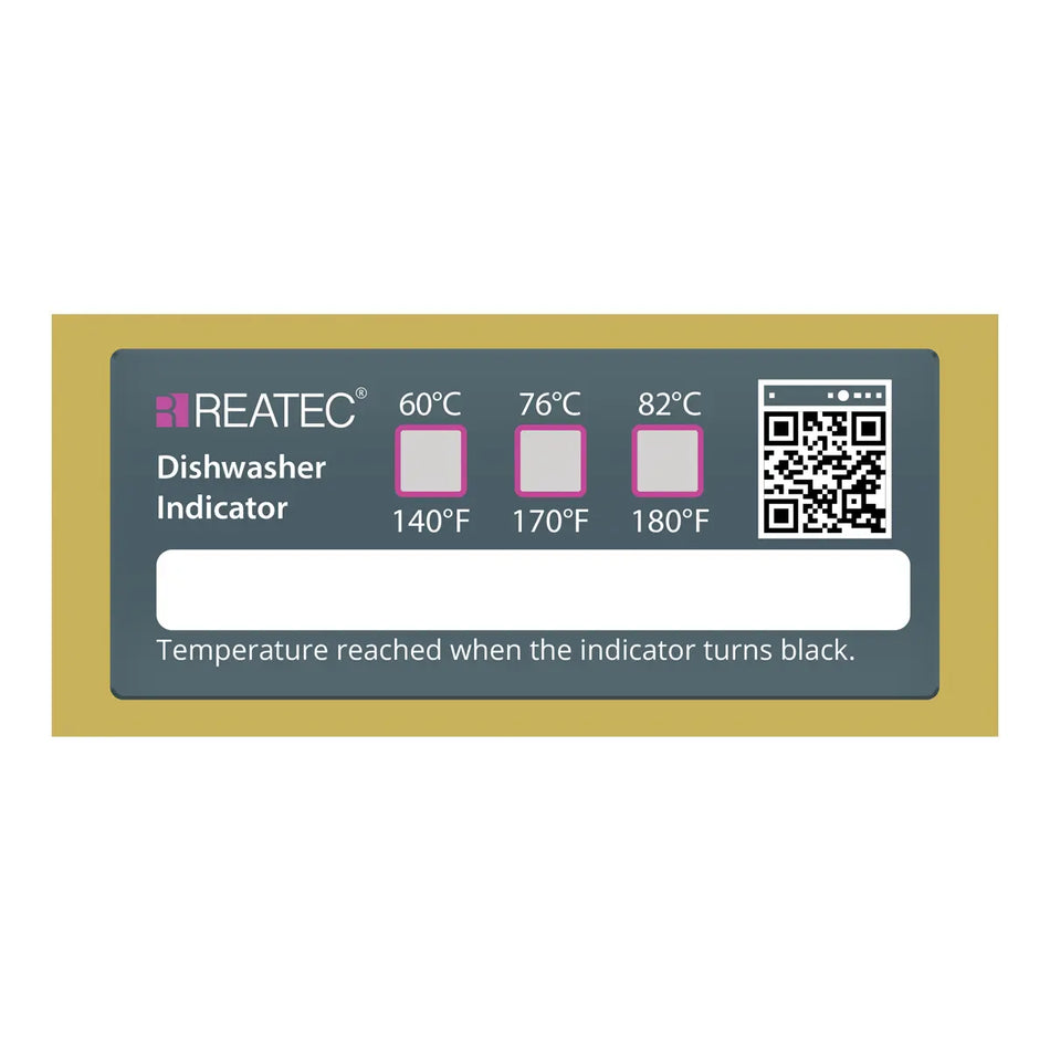 reaWash standard waterproof multi-point temperature indicator with 60 / 76 / 82 °C temperature range